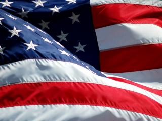 обои Развевающийся, звёздно-полосатый флаг США фото