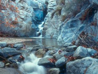 обои Водопад в голубых горах фото