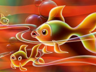 обои Gold fish фото