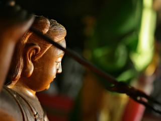 обои Голова китайской статуи фото