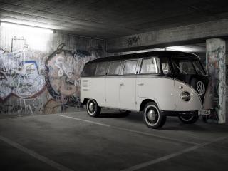 обои Volkswagen ретро мини автобус фото