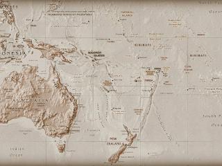 обои Oceania map фото