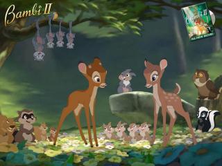 обои Bambi в лесу фото