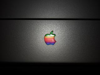 обои Логотип Apple в виде наклейки фото