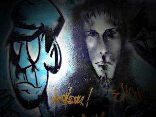 обои Граффити мужские лица фото