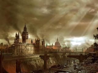 обои Разрушенный Лондон фото