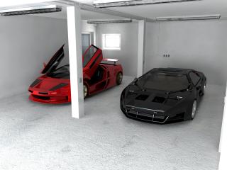 обои Black and red car фото