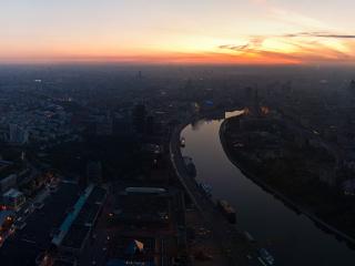 обои Панорама на Москву-реку фото