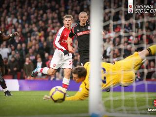 обои для рабочего стола: Arsenal 2-0 Stoke City