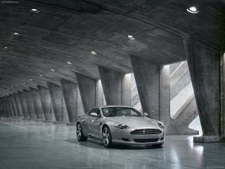 обои Aston Martin в каменном помещении фото