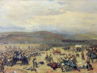 обои Николай ДМИТРИЕВ-ОРЕНБУРГСКИЙ  Последний бой под Плевной 28 ноября 1877 года фото