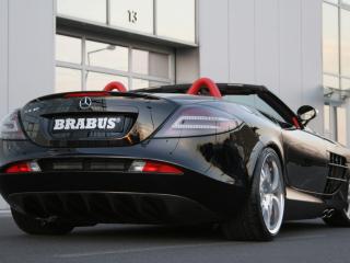 обои Brabus SLR McLaren Cabriolet вид сзади фото