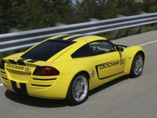 обои Dodge EV желтого цвета фото