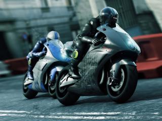 обои Два спортивных мотоцикла фото