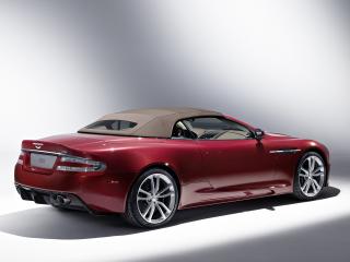 обои Красный Aston Martin DBS с мягкой крышей фото