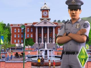 обои The Sims 3 - полицейский фото