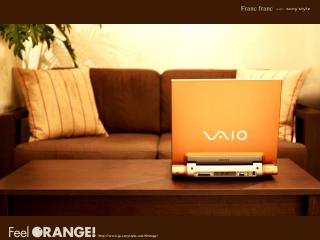 обои Ноутбук VAIO Feel Orange фото