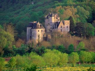 обои Замок в лесу, Франция фото