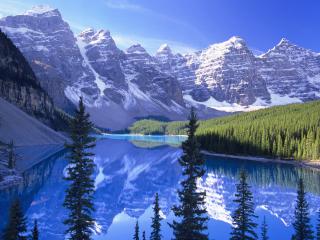обои Великолепный горный пейзаж, Канада фото