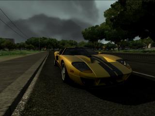 обои Ford GT yellow-blcak фото