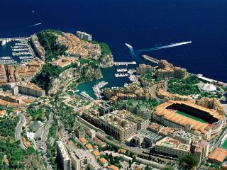 обои Вид на Монако  с высоты фото