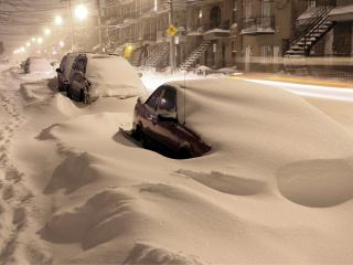 обои Машины, занесенные снегом фото