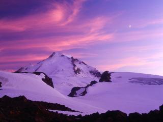 обои Зимнее небо над горами фото
