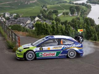 обои Ford WRC дрифт в повороте фото