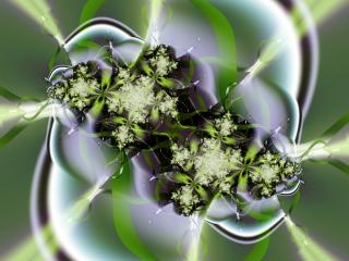 обои Green Fractal фото