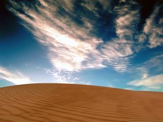 обои Небо над пустыней фото