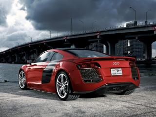 обои для рабочего стола: Audi R8 красная