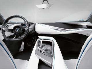 обои BMW ED vision вид изнутри под углом к камере фото