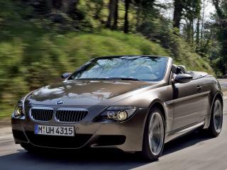 обои BMW M6 cabrio вид в полете скорости фото