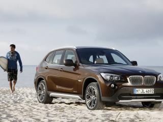 обои BMW X1 вид с разворота фото