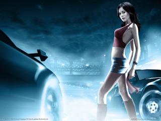 обои для рабочего стола: NFS Underground 2 Brooke Burke