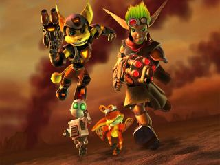 обои Jak III and Ratchet and Clank Up Your Arsenal фото