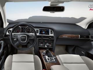 обои Audi A6 вид на приборную панель фото
