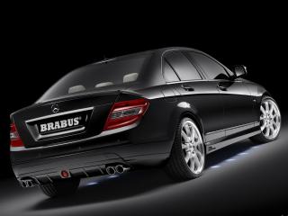 обои MB C Brabus  вид с камеры сзади фото