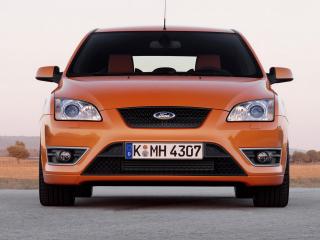 обои Ford Focus передок оранжевого фото