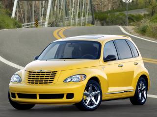 обои Chrysler PT Cruiser жёлтого цвета фото