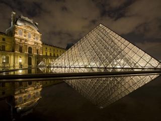 обои Лувр Париж фото