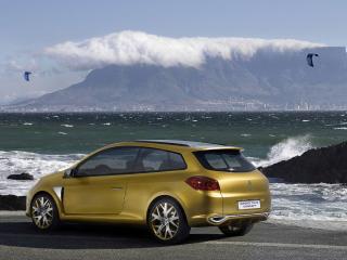 обои Renault Clio Grand Tour concept 2007 вид авто со стороны объектива под углом фото