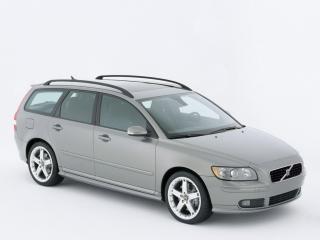 обои Volvo V50 на белом фоне фото