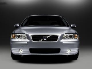 обои Volvo S60 серого цвета крупный план вид спереди фото