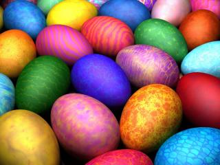 обои Разноцветные яйца фото