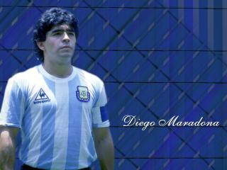 обои Diego Maradona в белой майке фото