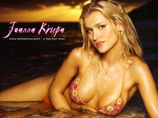 обои Joanna Krupa на море фото