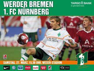 обои для рабочего стола: Werder Bremen VS FC Nurnberg