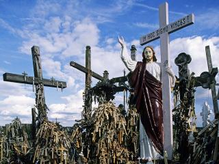 обои Hill of Crosses,   Siauliai,   Lithuania фото