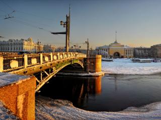 обои Россия,   Санкт-Петербург,   Дворцовый мост фото